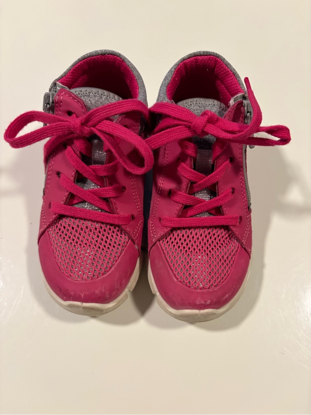 Little Kids Ecco Hot Pink Athletic Sneakers - Comfortable Everyday Shoes